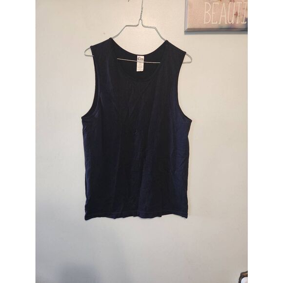 Zyia Active Black Ribbed Tank XXL Tank Top Fitted - Picture 1 of 3